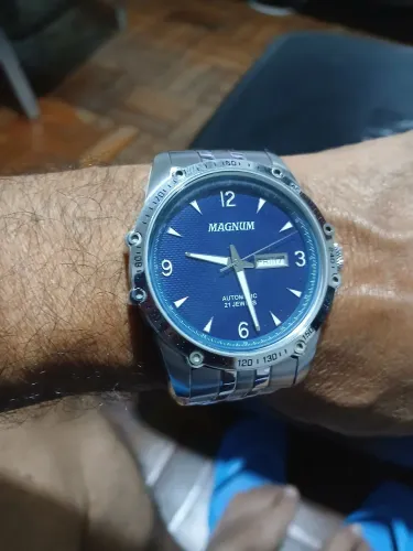 RELOGIO MAGNUM AUTOMÁTICO LINDO FUNCIONANDO 100%