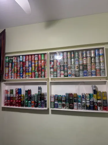 Coleção latas cerveja e refrigerantes antiga