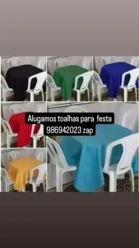 Alugamos toalhas de mesa pra festa