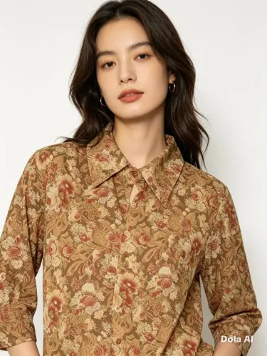 Blusa Chiffon estampada