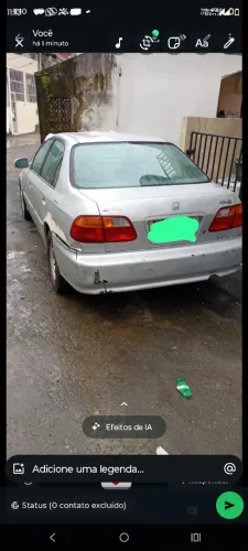 Honda Civic Sedan LX 1.6 16V Mec. 4P 2000
