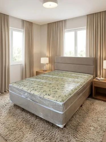 Cama box casal nova de espuma alta 450$ Entrega grátis