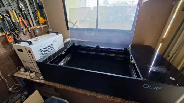 Maquina laser Due Flow 2 PRO - 80W Área útil de trabalho