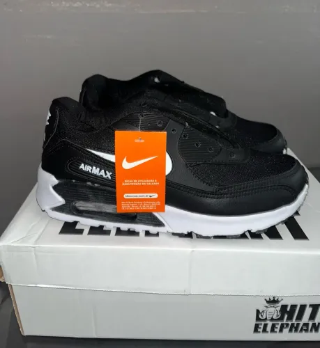 Tênis Nike Air Max Preto e Branco Masculino/Feminino (NÃO ORIGINAL)