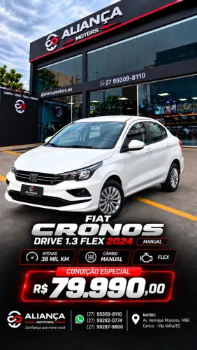 Fiat Cronos Drive 1.3 8V Flex 2024