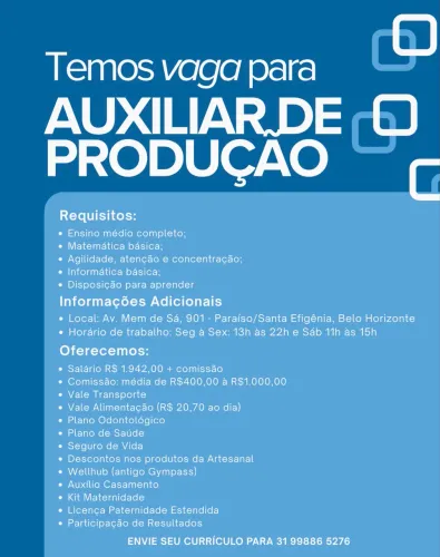Auxiliar de Produção