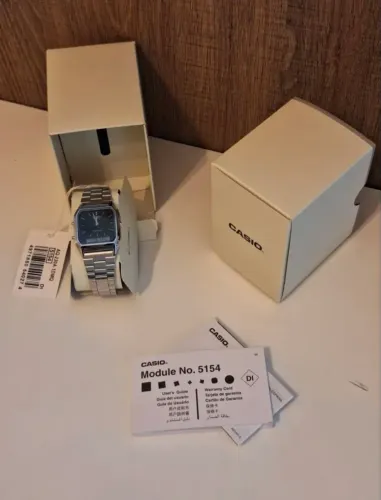 Relógio Casio Unissex Vintage Prata Aq-230a-1dmq