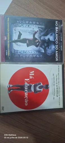Dvd Filme Má educação e Filme No Balanço do Amor
