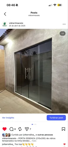 PORTAS DE VIDRO NOVAS 