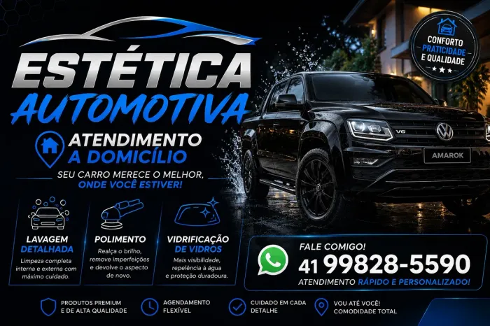 ESTÉTICA AUTOMOTIVA A DOMICÍLIO