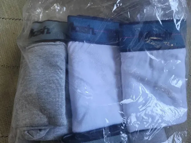 Cueca Mash Brancas e Cinzas - Novas