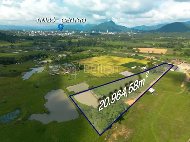 Sítio em Timbó 20.000 m² de terreno plano