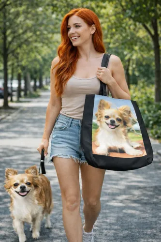 Bolsa ecobag estampa cachorro chihuahua