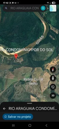 Chácara às margens do Rio Araguaia