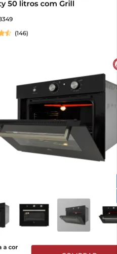 Forno de embutir elétrico 127w Fisher NOVO na caixa