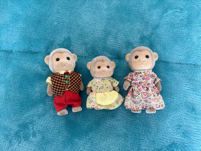 Família dos Macacos Sylvanian Families (Vintage / Raro)