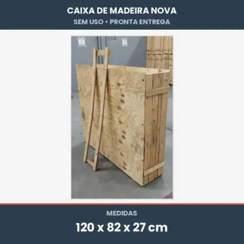 QUEIMA DE ESTOQUE - CAIXAS DE MADEIRA NOVAS | 3 TAMANHOS DISPONÍVEIS
