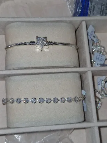 Pulseira inspiração Pandora estrela