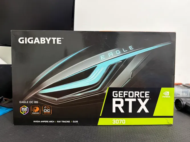 Caixa vazia RTX 3070 gigabyte