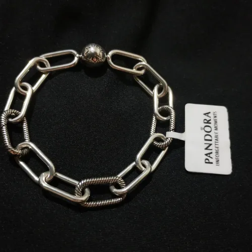 Pulseira Elos Grandes em Prata 925 - 18cm