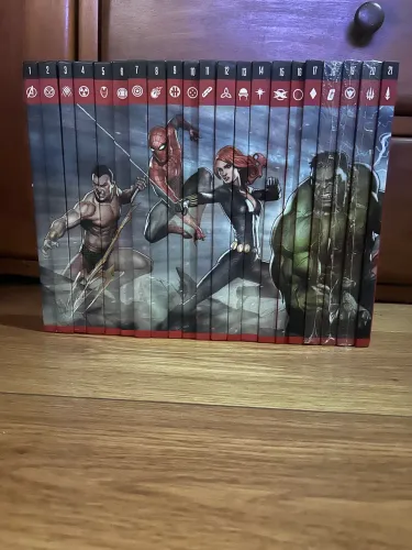 Coleção Marvel Salvat Capa Vermelha 1 Ao 21 Completa (Com Lacrados)