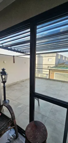 Cobertura Zetaflex + 2 postes de iluminação