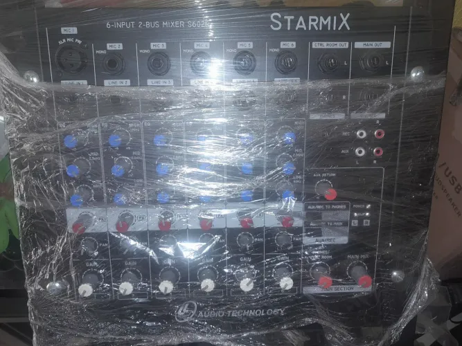 Mesa de som stamix 6 canais