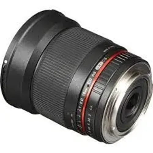 Lente grande Angular 16mm Rokinon F/2.0 Canon sensores APS-C e Fullframe