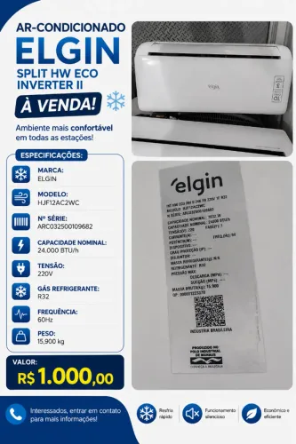 Ar Condicionado Elgin 9.000 btus