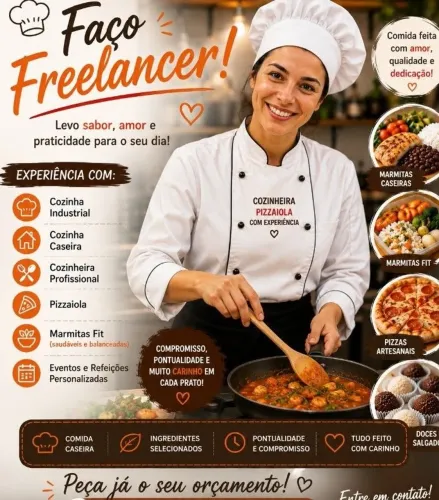 Me ofereço cozinheira