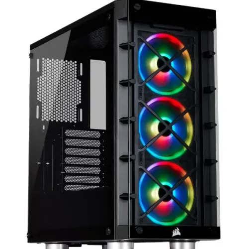 Gabinete Gamer Corsair iCUE 465X, RGB, Mid-Tower, ATX, Lateral e Frontal em Vidro Temperad