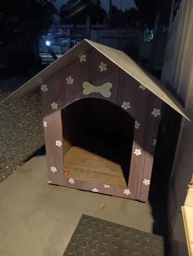 Casinha para cachorro Rosa Florida