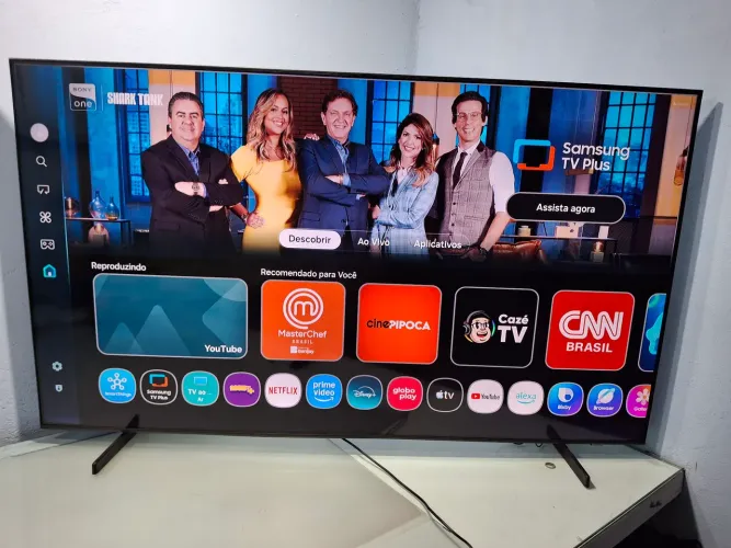 Linda smart tv 65" 4k samsung xbox e comando de voz