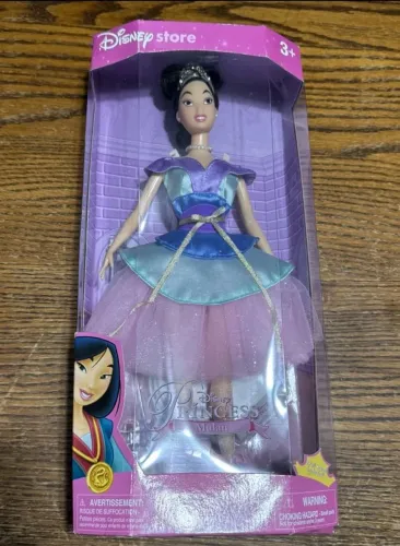 BONECA BARBIE MULAN BAILARINA DISNEY STORE ITEM  RARO NOVA LACRADA