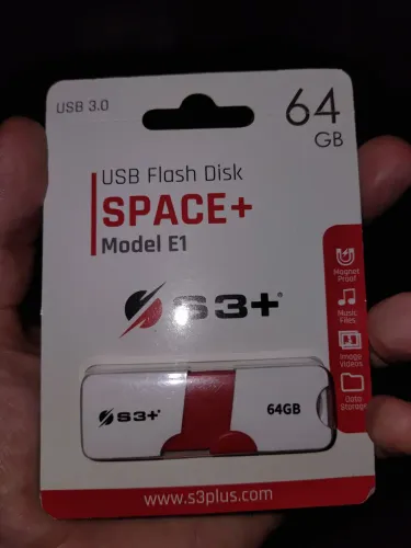 Pen drive space + modelo e1 S3+ 64 gb USB 3.0 (lacrado)