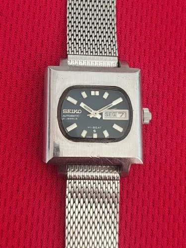 Relógio Seiko Automático Hi-Beat TV anos 70 Azul Vintage