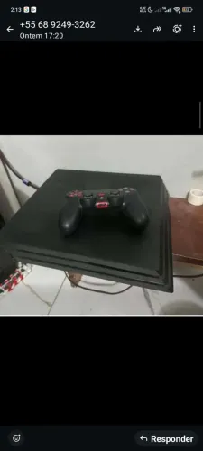 Vende-se ps4 pro dois controles aceito troca, negocio o valor