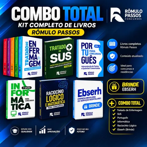 Combo completo enfermagem+técnico de enfermagem (Rômulo passos)