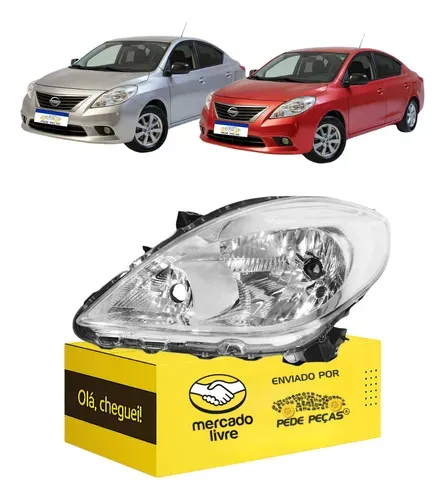 Farol Nissan Versa 2011 2012 2013 2014 S Sl S Esquerdo Esquerdo/motorista