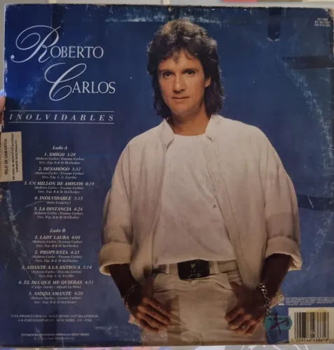 LP Roberto Carlos Inolvidables 1991 Brasil