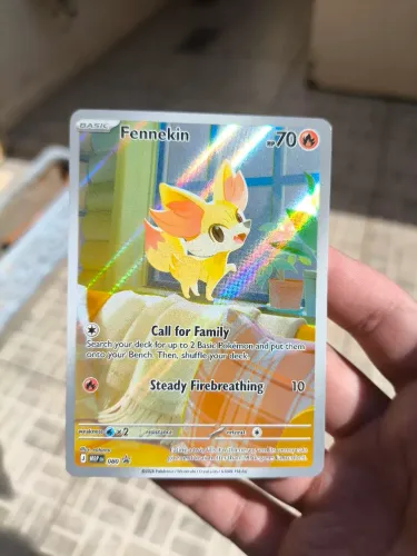 Carta Pokémon Fennekin 080 Promo Full Art - Edição Americana (Original)