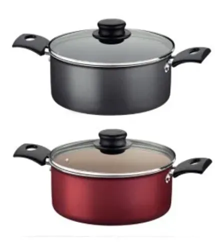 Panela caçarola 2,9L preto/vermelho Tramontina