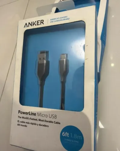 Anker Cabo Anker Powerline Micro Usb 1,8 Metros Preto