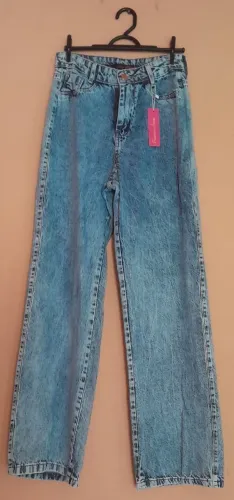 Calça Wide Leg Jeans Feminina