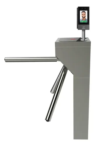 CAP 3000 - Catraca tipo pedestal c/ reconhecimento Facial. A catraca tipo pedestal da séri