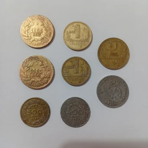 Moedas antigas diversas (vendo somente todas juntas)