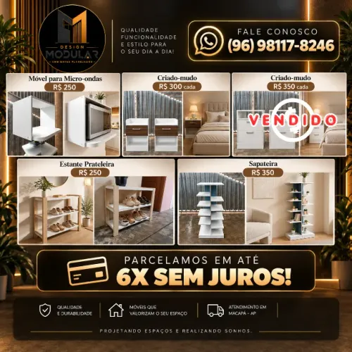 Móveis novos de qualidade a Pronta-Entrega!!