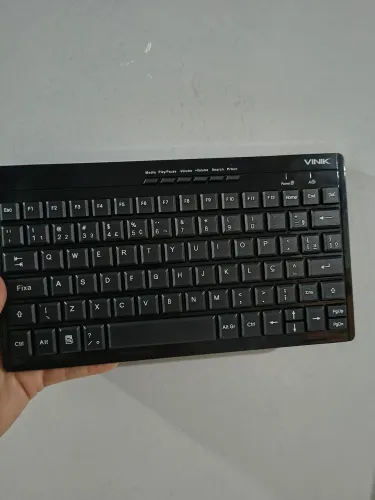 Kit Teclado Mini + Mouse sem Fio DYNAMIC FLAT