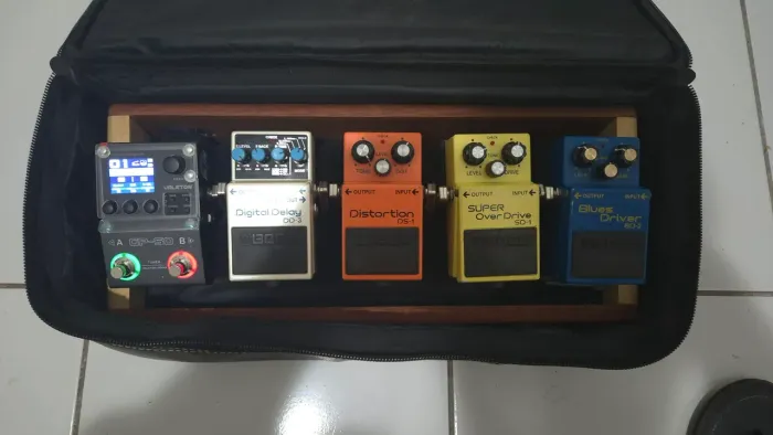 Setup de pedais e pedaleira