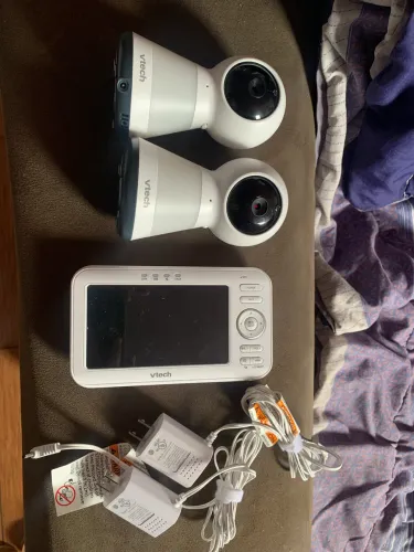 Baba eletrônica com 2 câmeras e monitor